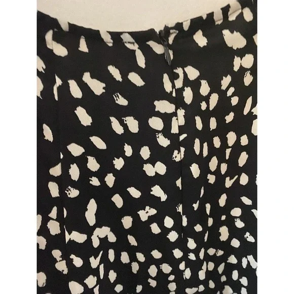 Re:named Black And White Cheetah Midi Skirt Size Med - Picture 2 of 4